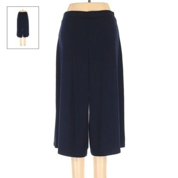 Michael Kors navy cropped palazzo size small - Picture 9 of 10